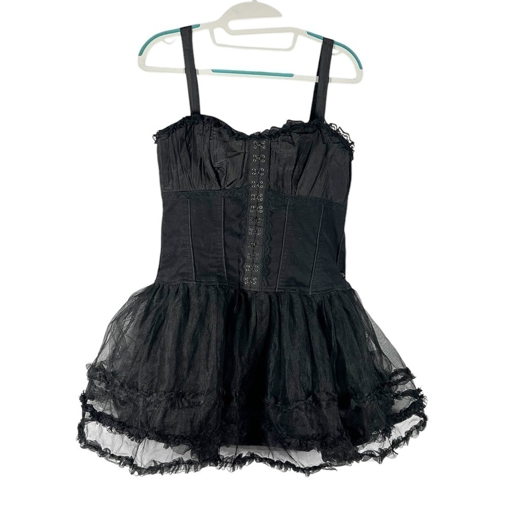 Tripp NYC Royal Bones by Daang Corset Tutu Mini Dress Large